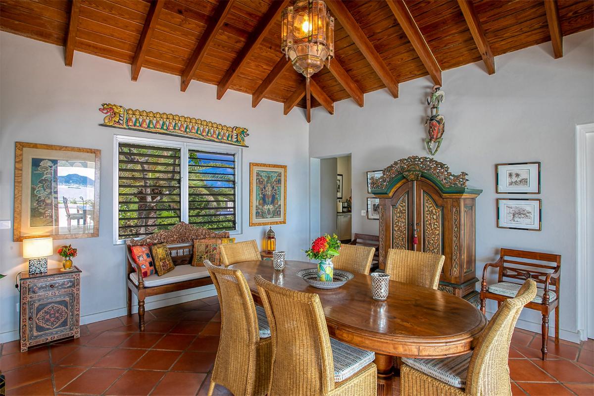 Saint Martin villa rental - The dining area